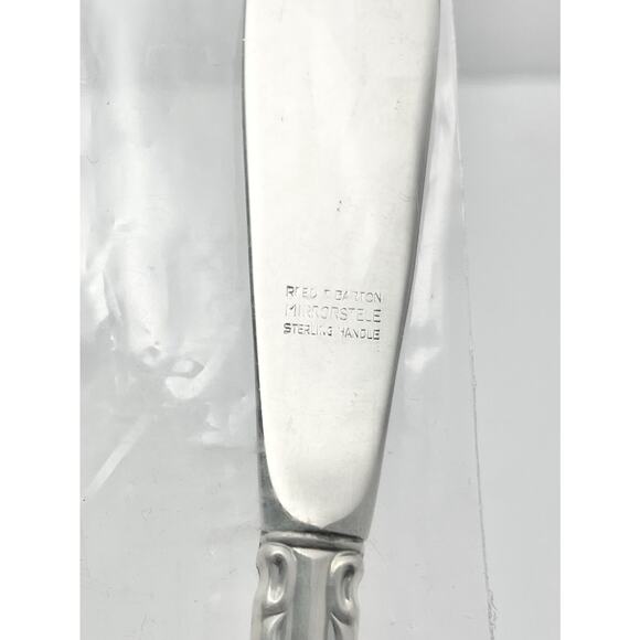 Reed & Barton “Eighteenth Century” .925 Silver Master Butter Serving Knife 7.5” - Picture 4 of 5
